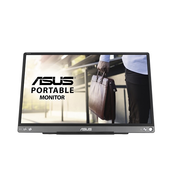 ASUS ZenScreen MB16ACE LED-Monitor 39,6 cm 15.6" tragbar 1920 x 1080 Full HD 1080p IPS 250 cd/m² 5 ms USB Dunkelgrau (90LM0381-B04170)