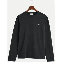 Langarmshirt Shield Schwarz L