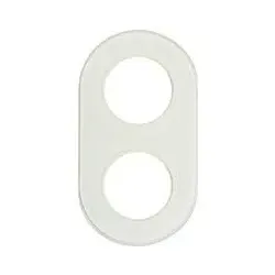 ELSO Renova Abdeckrahmen Glas 2-fach, weiß