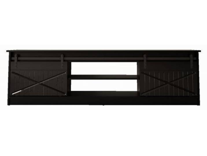 Meuble tv design noir 200cm
