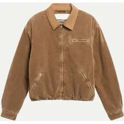 Oversized Cordjacke Braun M