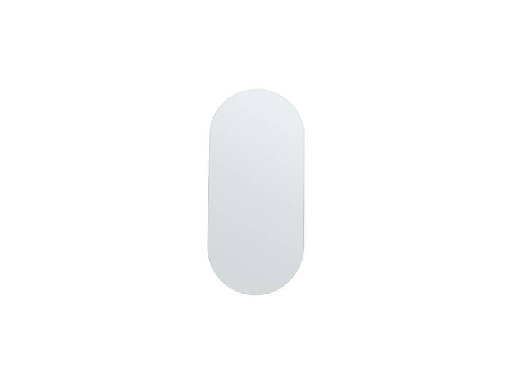 Grand miroir en verre transparent, ovale, suspendable, convient p