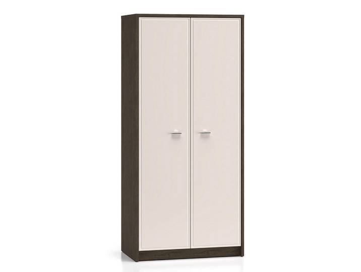 Feldmann-Wohnen Kleiderschrank Avante Windmill Eiche dunkel / Cashmere Hochglanz 89 / 52 / 195cm, Eichefarben, 89x195x52 cm, Schlafzimmer, Kleiderschränke, Drehtürenschränke