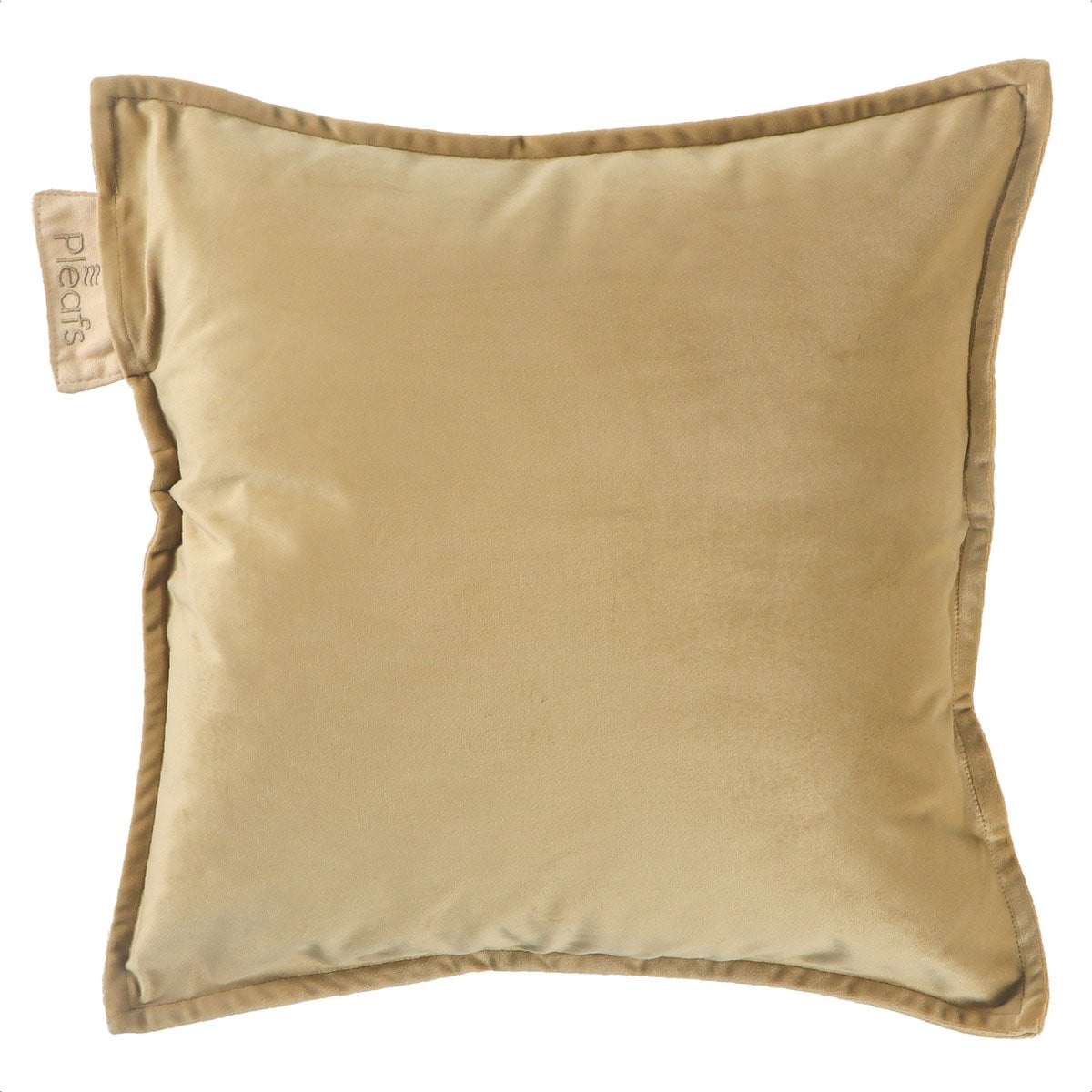 Pleafs Sierkussen Plush Crewel Tan 45x45 cm inclusief binnenkussen