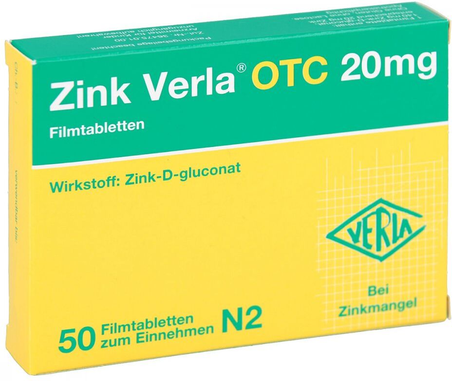 Vitamin D Verla Zink Verla OTC 20mg