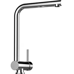 Wasserhahn Vorfenster Küchenarmatur, Umklappbar 6 CM, mit 360° schwenkbarem L-Auslauf, Verchromt