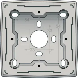 Niko Züblin 102-77100 Einfach Aufputzdose für alle Einbaugeräte aus der Niko Original Serie, 10277100