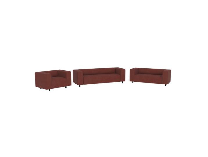 S-Style Sitzgarnitur 3+2+1 Tove Terrakotta Cord, Terracotta, Echtholz, Teilmassiv,Buche, Birke, 175x65x80 cm, Wohnzimmer, Sofas & Couches, Sitzgarnituren