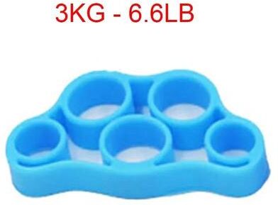 Uplifted Finds Hand Gripper Finger Expander Resistance Bands Set sky Blue