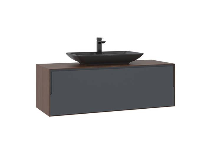Meuble Vasque Craft 120 - 120 x 50 x 40 cm - Walnut / Anthracite
