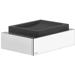 Gessi Rettangolo Accessoires Seifenhalter zur Wandmontage, Schale schwarz, 20802030, Farbe: Kupfer PVD