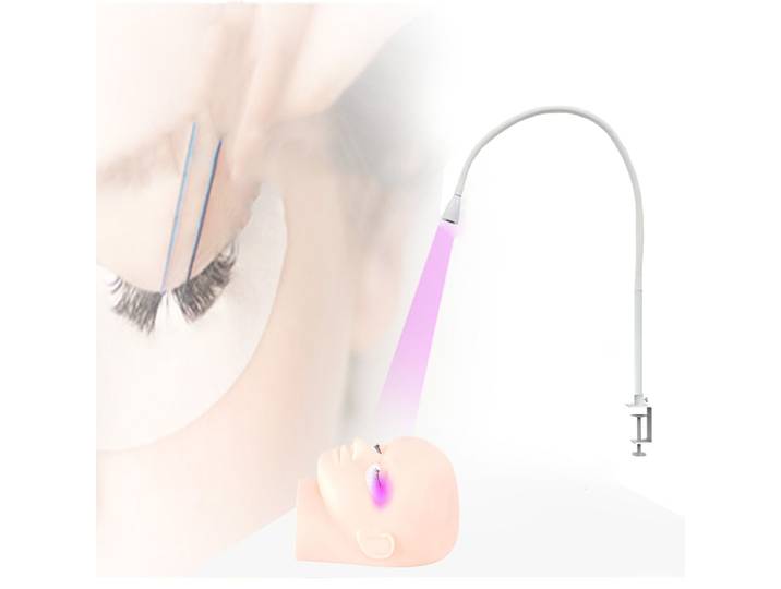 Lampe de polymérisation UV pour cils 10W, avec interrupteur au pied, Extension de faux cils, sèche-ongles, colle de greffage, lumière à polymérisation rapide