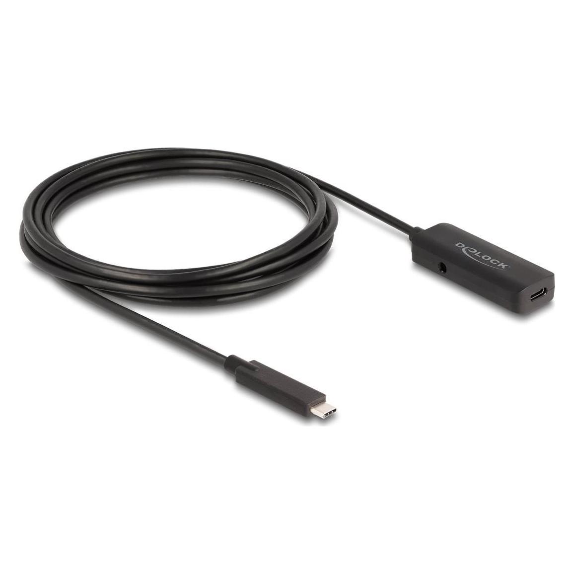 Delock Aktives USB 10 Gbps Verlängerungskabel USB Type-C 3 m (3 m, USB 3.2 Gen 2, 10 W) (80027)