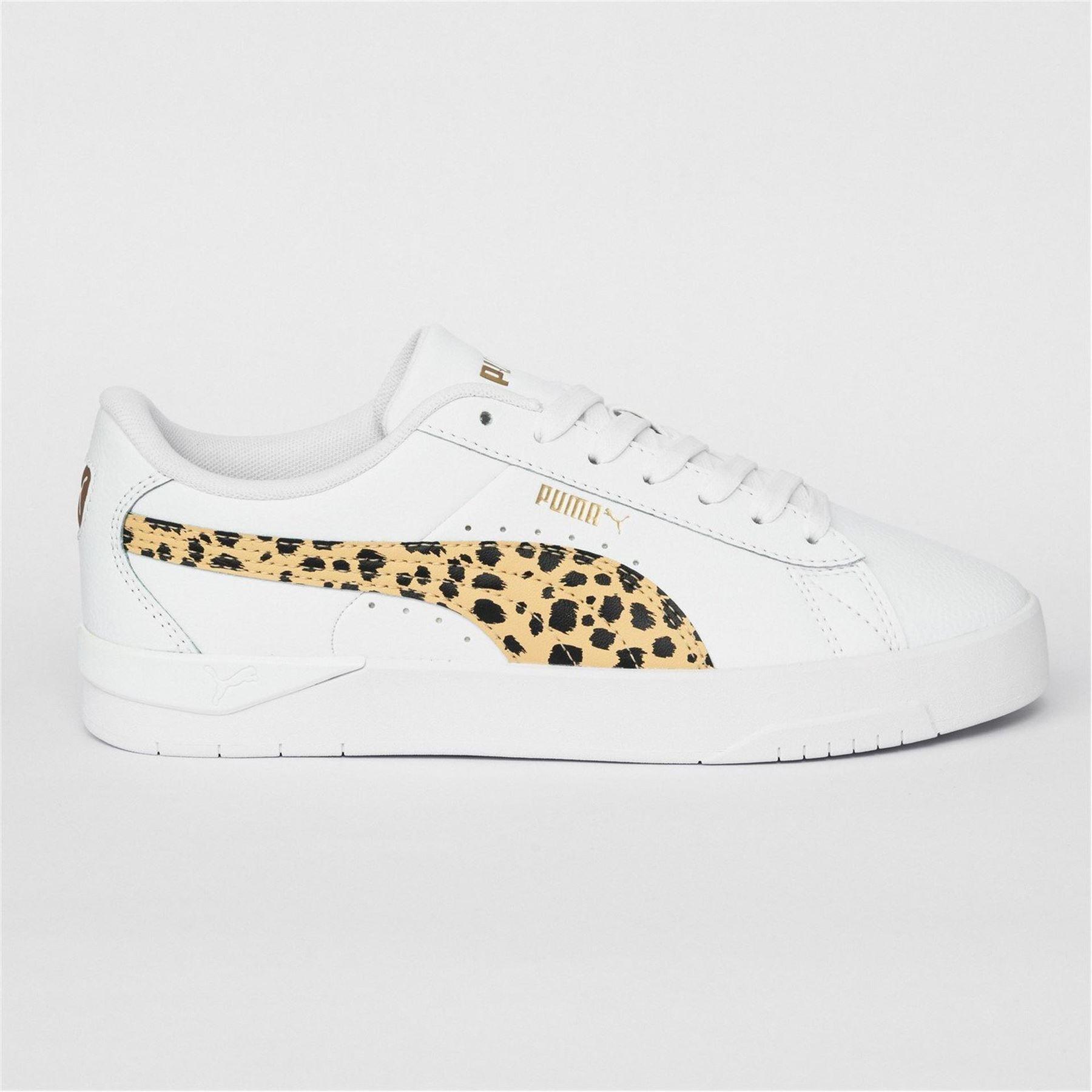 Puma - "Jada" Sneaker für Damen, Plattform-Absatz (Weiß/Leopard)