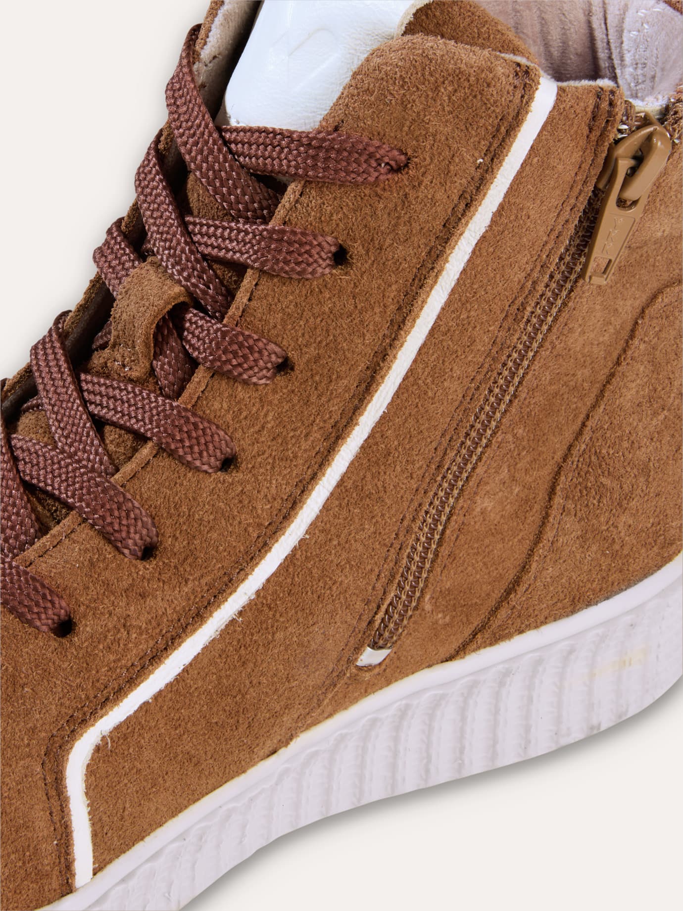 Walbusch Thermolite Hightop Sneaker, , Farbe Braun, 38, warmes Thermolite-Futter seitlicher Reißverschluss Damen