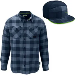 Festool Flanellhemd Gr XXL Baumwolle twoface CKSH-FT1-XXL + Snapback Cap GC-FT3