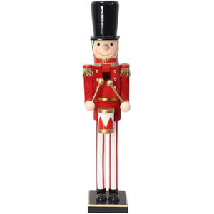 Frank-Flechtwaren Nussknacker 770985, Zinnsoldat groß, Deko-Figur, Holz, 60 cm