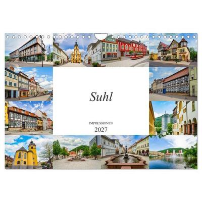 Suhl Impressionen (Wandkalender 2027 DIN A4 quer), CALVENDO Monatskalender