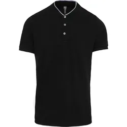 Kariban Herren Polo mit Maokragen K223 black/oxford grey M