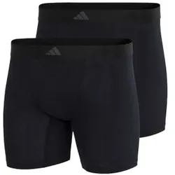 adidas 2P Active Flex Cotton Ergonomic Boxer Brief Schwarz Baumwolle Small Herren