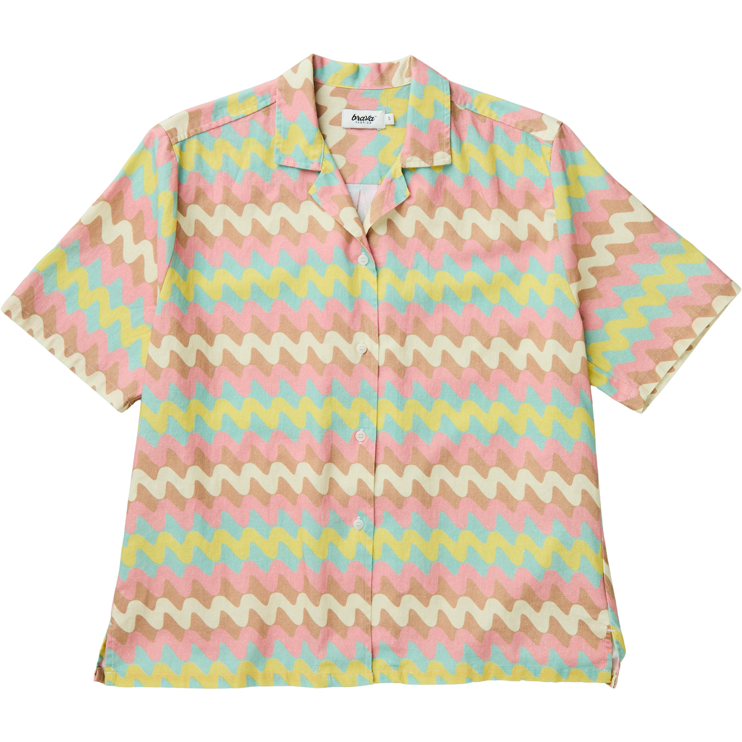 Brava Fabrics Pastel Wavy Stripes Aloha Damen Blusen beige Größe M Lifestyle Widerstandsfähig