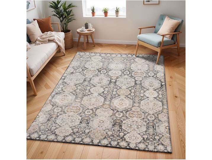 Tapis poils ras SORAYA vintage