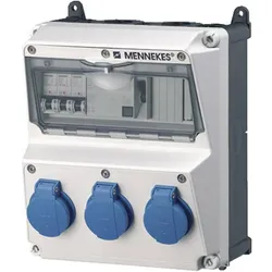 Mennekes, Baustromverteiler, Steckdosen-Kombination (3x, CEE 7/3)
