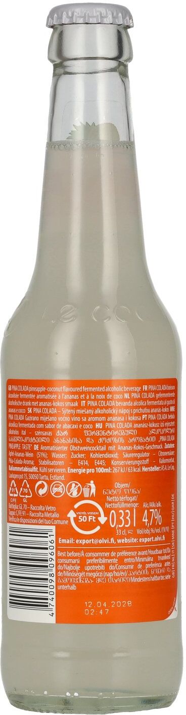 Le Coq PINA COLADA 4,7% Vol. 0,33l