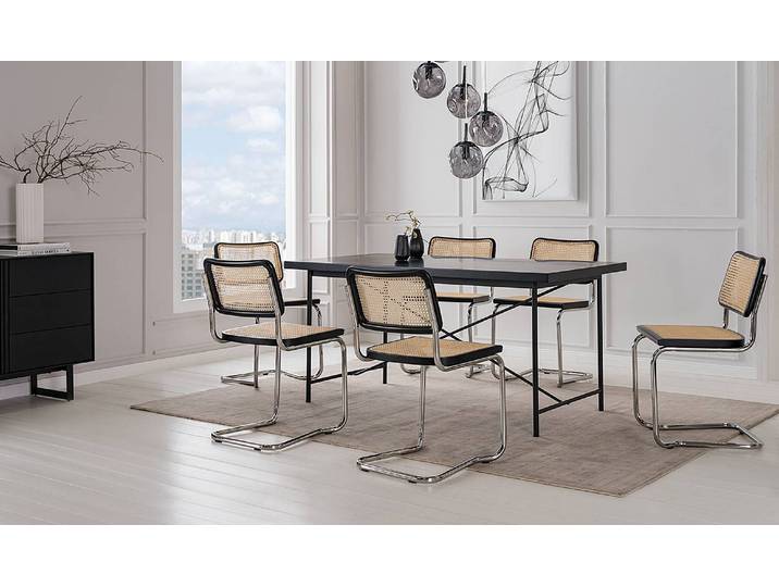 Table Mennock 160 x 75 x 85cm Noir