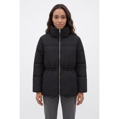 Steppjacke BOSS ORANGE "Pagetta Premium Damenmode", Damen, Gr. 40, schwarz (schwarz 001), Web, Obermaterial: 100% Polyamid, unifarben, regular fit Po-bedeckend, Jacken Steppjacke, mit wasserabweisendem Finish