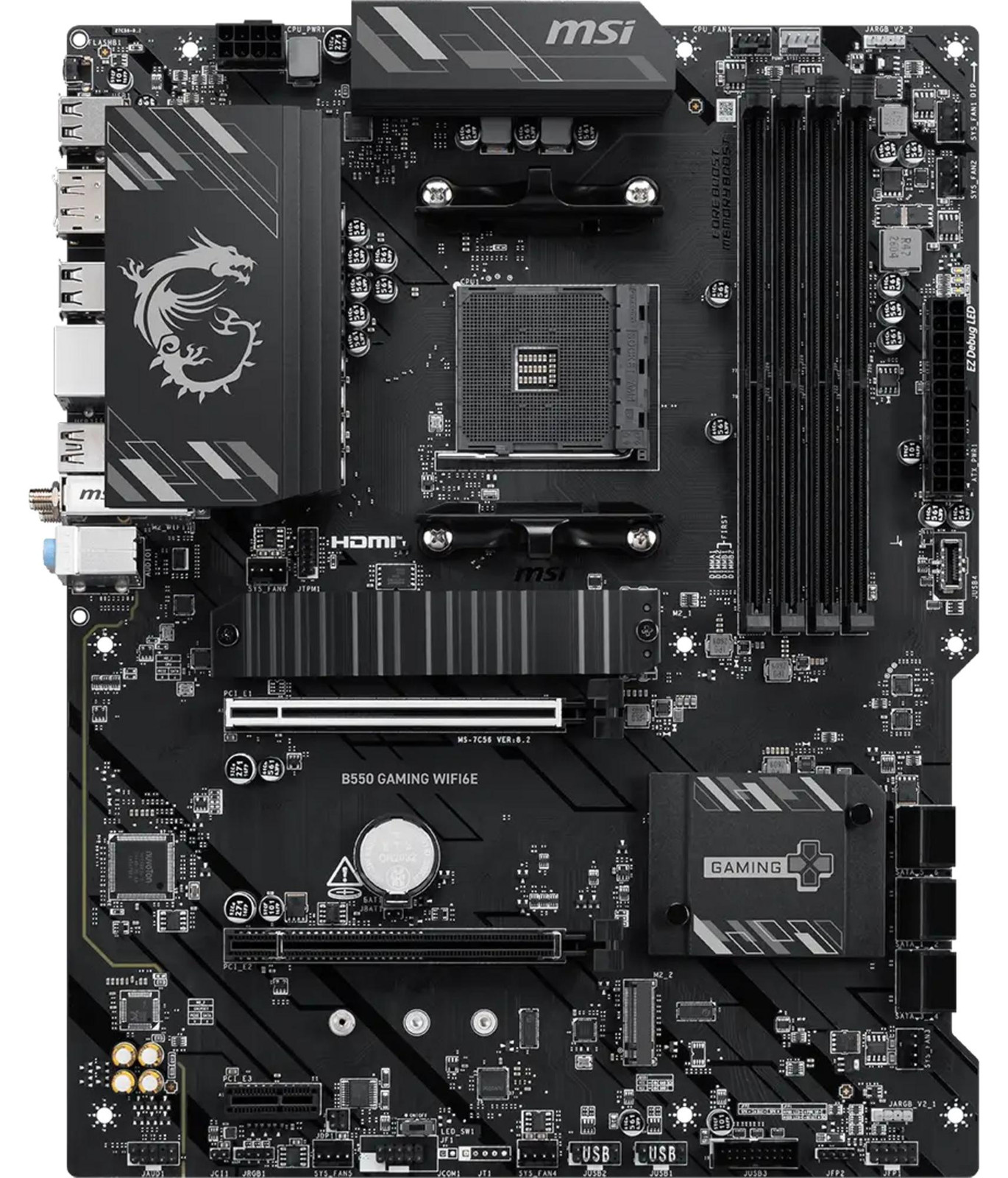 MSI B550 Gaming WiFi6E moederbord AM4 ATX DDR4