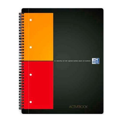 OXFORD Collegeblock Activebook kariert DIN A4 Rand rundum