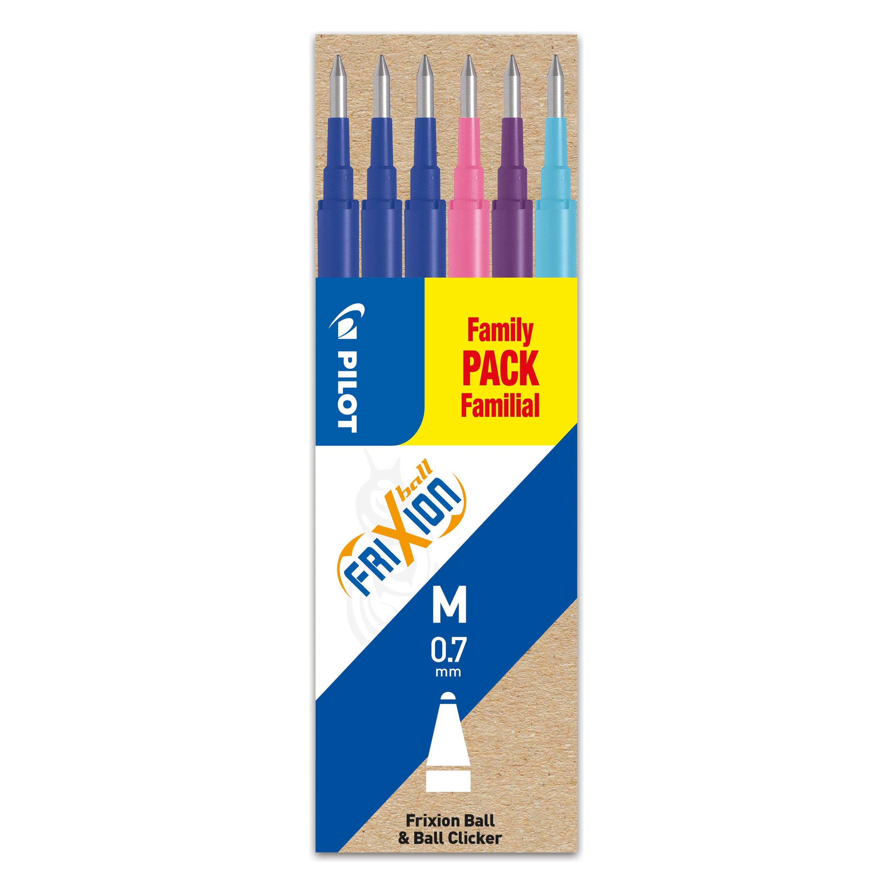 Pilot FriXion Refill (Mehrfarbig, 0.70 mm, 6 Stk.) (BLSFR7S63)