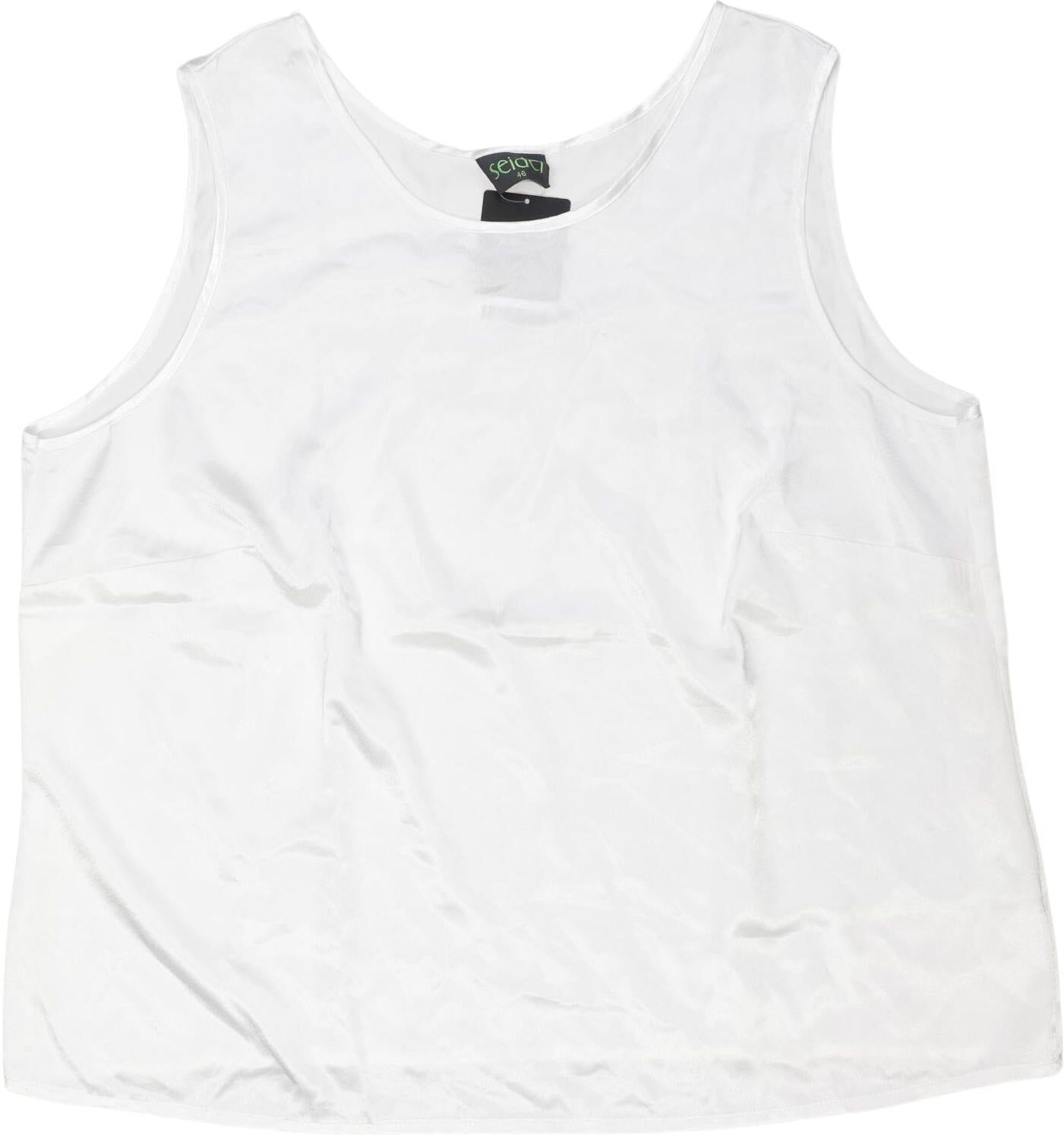 Seidel Damen Top, Weiß, Gr. EU 46, Synthetik - Second Hand