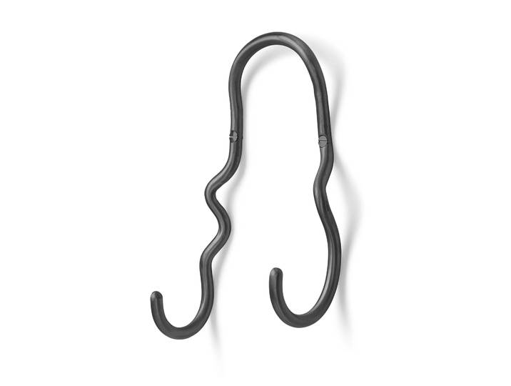 Ferm Living Crochet Curvature double Laiton noir