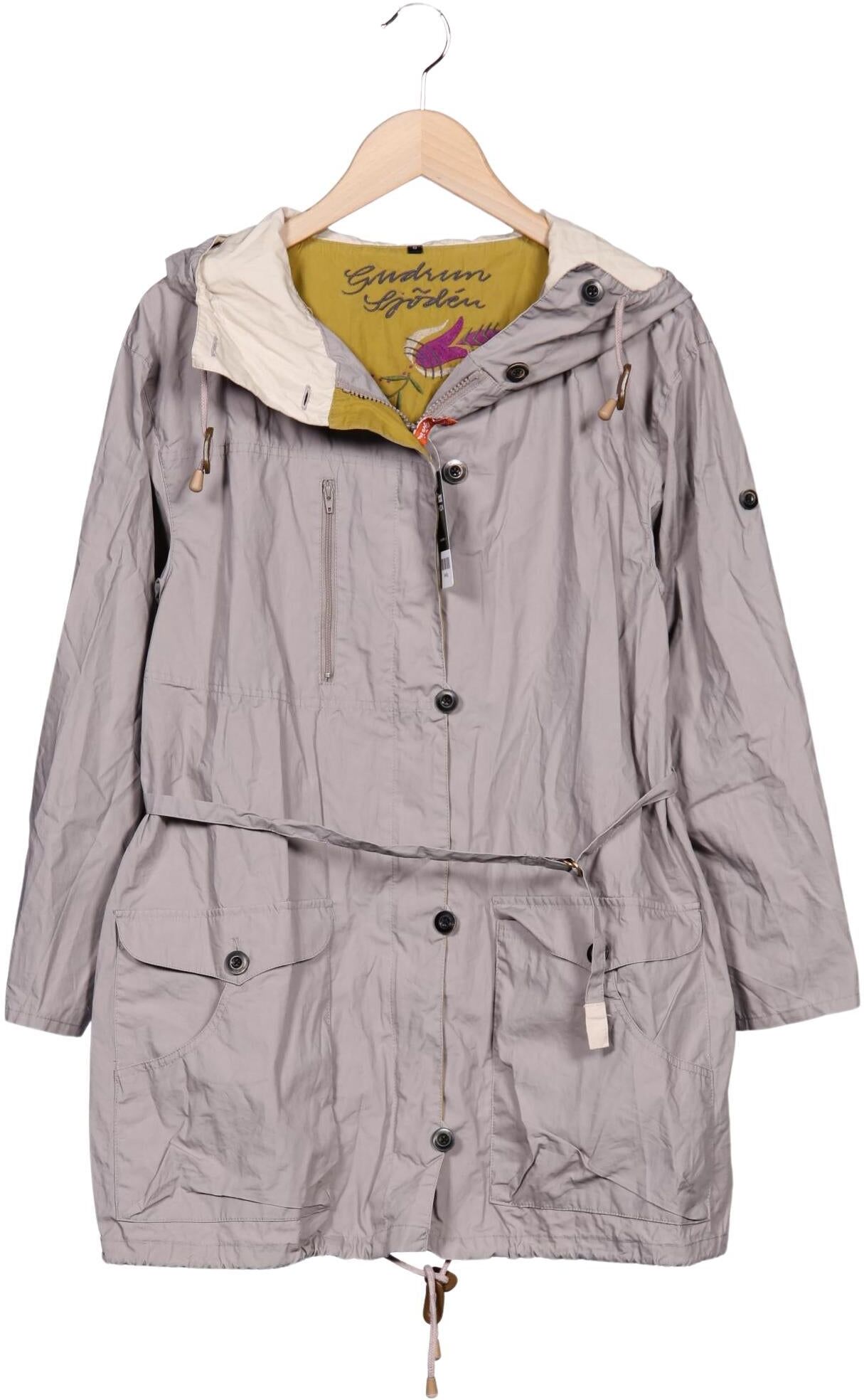 Gudrun Sjödén Damen Jacke, Grau, Gr. S, Baumwolle - Second Hand