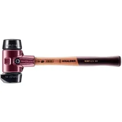 SIMPLEX-Schonhammer, Gummikomposition, mit Standfuß, mit Tempergussgehäuse und hochwertigem Holzstiel | D=60 mm | 3022.260