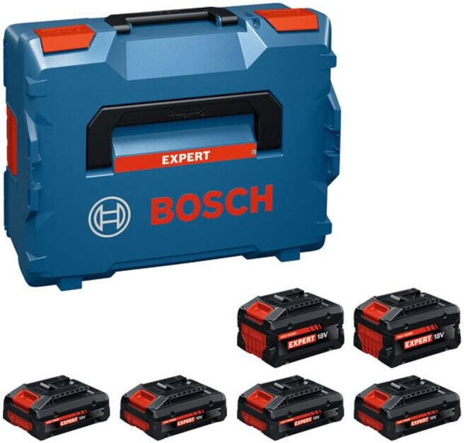 BOSCH Pack batterie 4x EXBA18V-40 + 2x EXBA18V-80 (1600A0373G)
