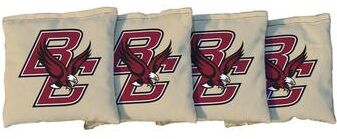 Skip's Garage Boston College Eagles Gold Cornhole Bags