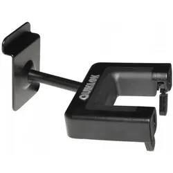 Quik Lok SW/702 Slatwall Ständer für Gitarre und Bassgitarre (Gitarre), Instrumentenständer + Halter, Schwarz