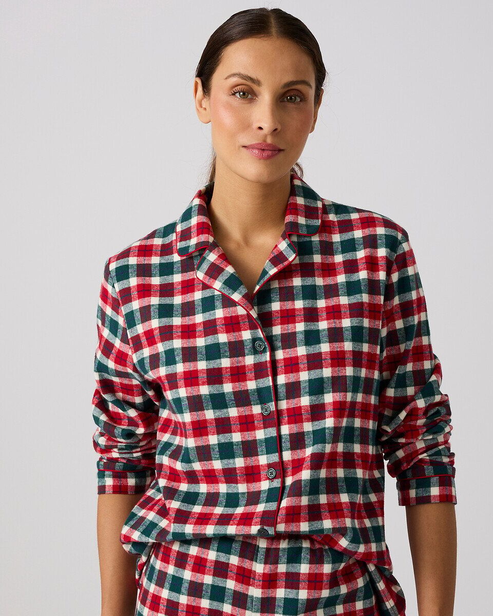 DAMART Pyjama carreaux en flanelle