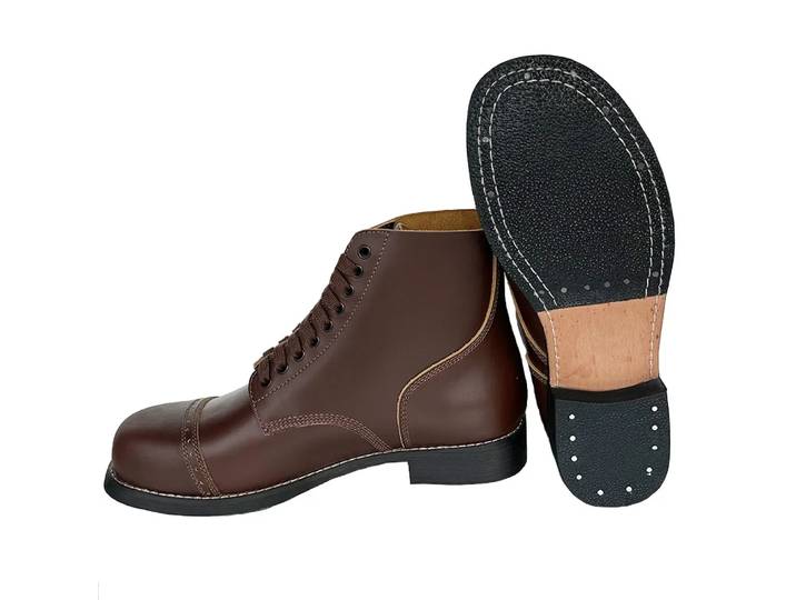 Bottes de parachutiste pour soldat américain de la seconde guerre mondiale, parachute d'hiver, originales et rétro, pour garder au chaud