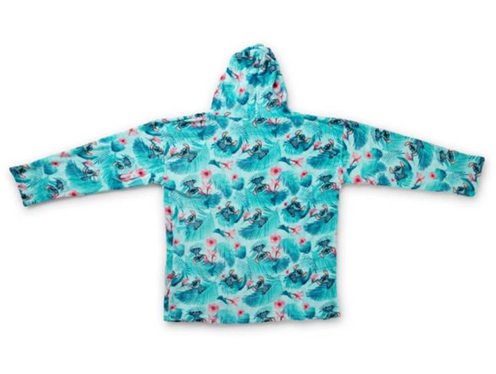 Wohndecke DISNEY Lilo & Stitch Expressions , bunt (blau), B:86cm L:96cm, Polyester, Wohndecken, Wohndecke