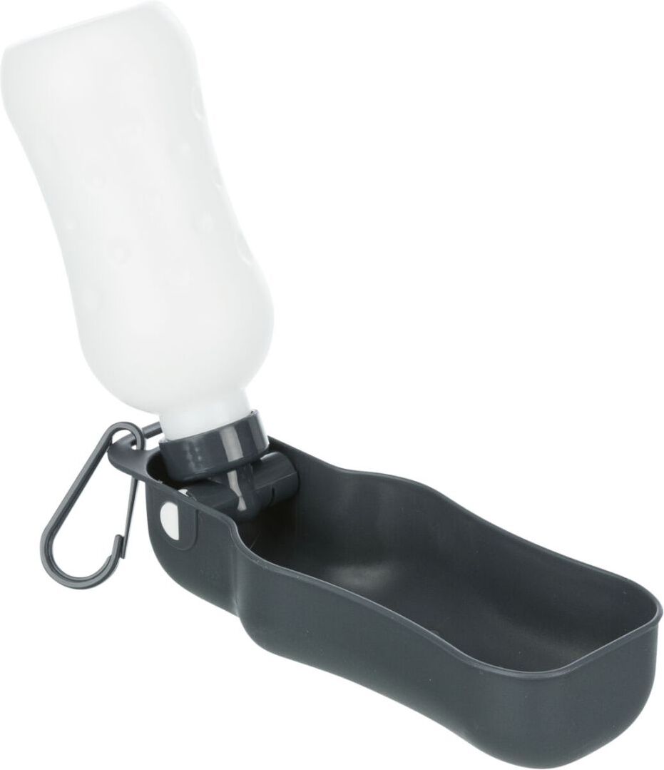 TRIXIE Flasche mit Trinknapf, Kunststoff, 0,25 l, zufällige Farbe