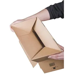Smartboxpro, Versandkarton + Versandbox, Verpackungskarton 22x33,5x8-19cm VE=10 Stück braun (10 Stk., 32 x 22 x 8 cm)