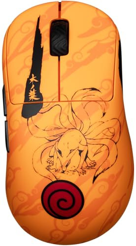 Konix Naruto Shippuden Gaming-Muis Pro Collector Edition - Draadloos/Bedraad - Oranje - Kurama-Motiv