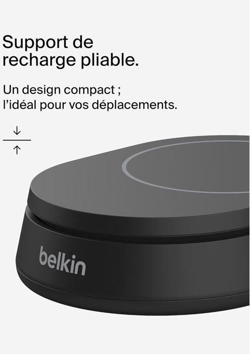 Belkin Magnetic Charging Stand Qi2 15W - Zwart
