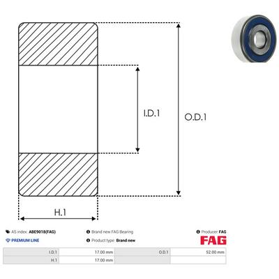 AS-PL Lager ABE9018(FAG) für Fiat
