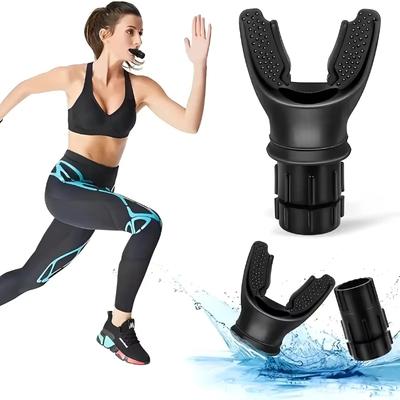 Multisell Products Hub Adjustable Resistance Breathing Exercise, Portable Lung Capacity Trainer For Abdominal & Fitness Training white