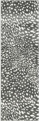 KALATY N Natori Serengeti Charcoal Spotted Area Rug